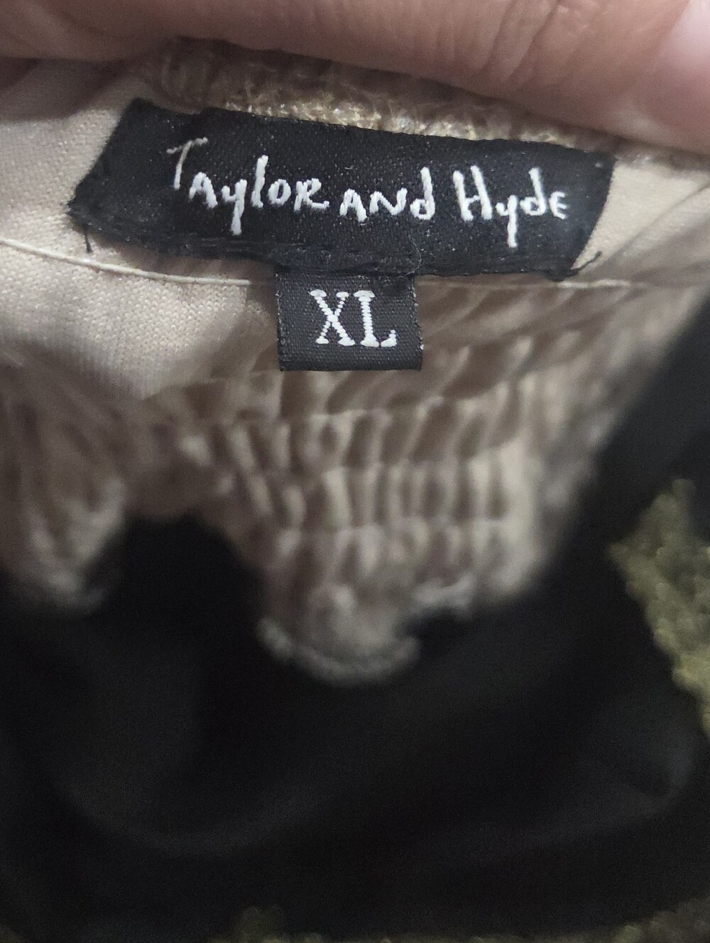 Crushed Velvet Midi Dress Taylor and Hyde Brown Floral Beaded Juniors XL - Picture 5 of 9